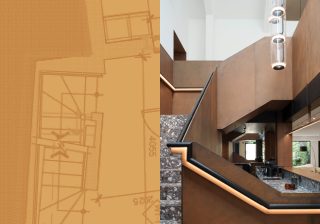 MJF Interiors - Showroom - Stairwell Blueprint